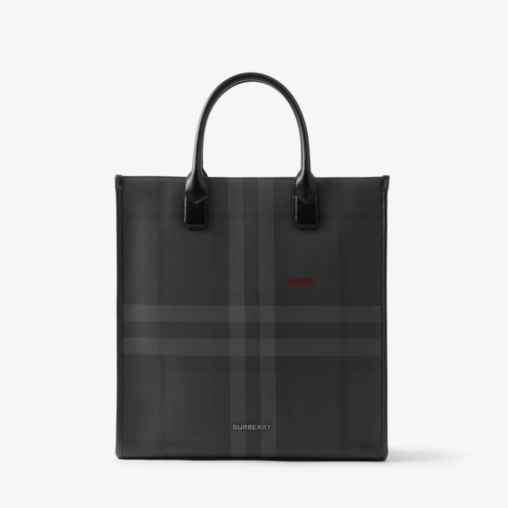 Burberry slim vertical grid Denny bag in charcoal - never used - Picture 1 of 13